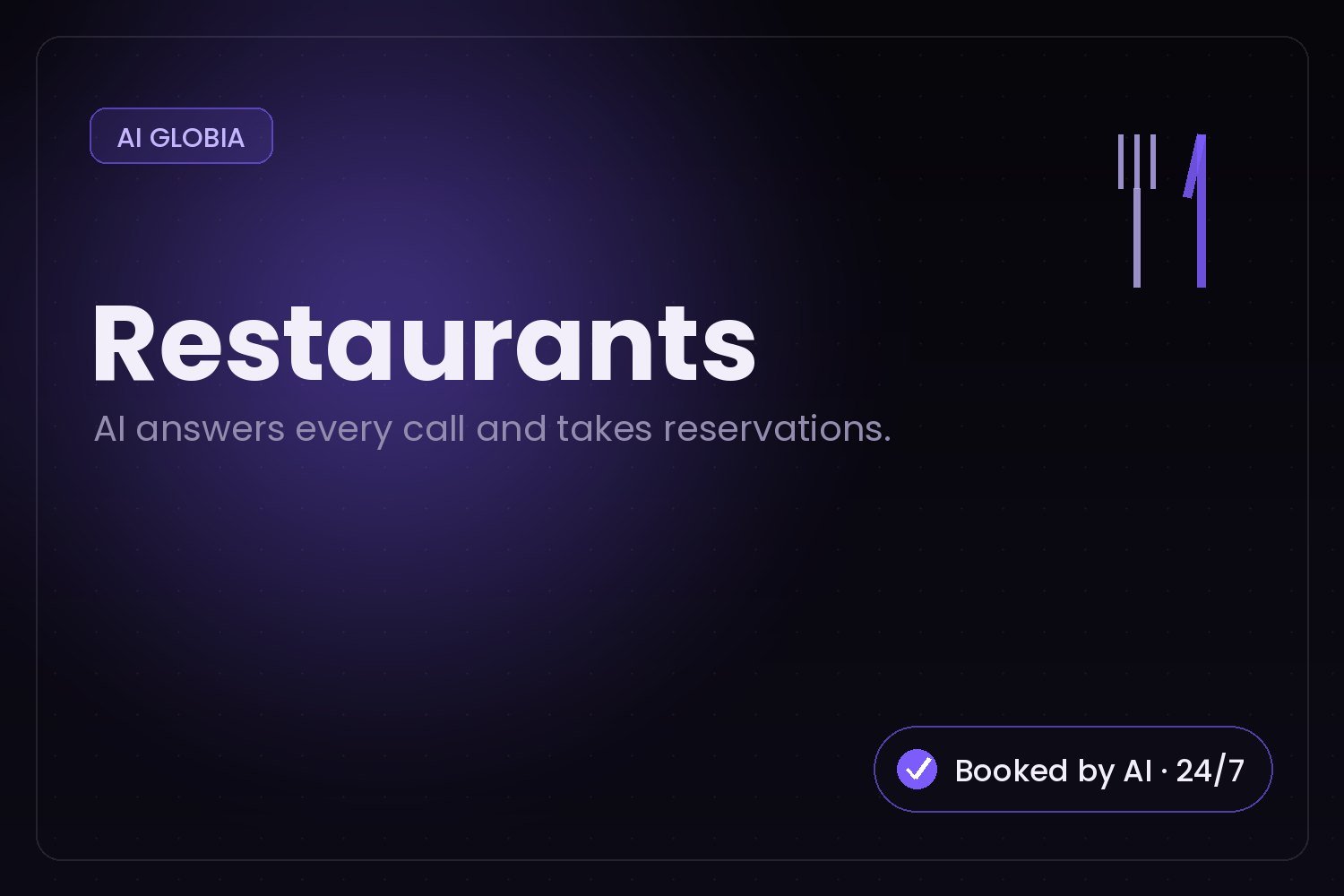 Restaurant growing bookings with AI Globia