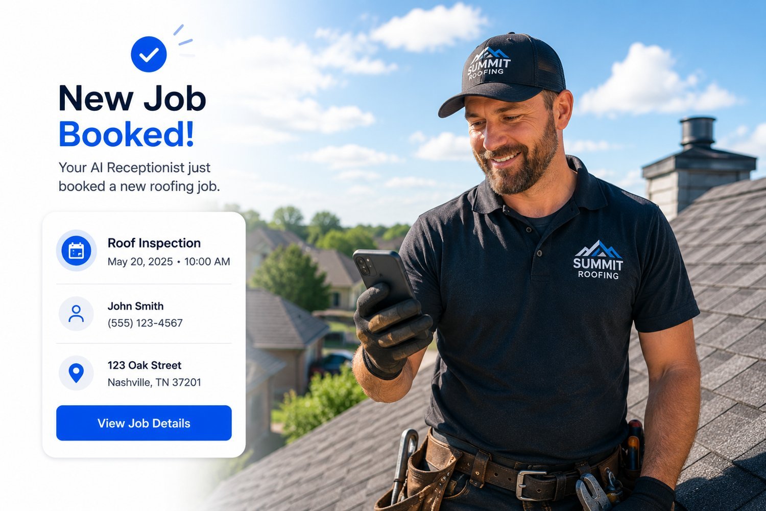 Roofing business growing with AI Globia