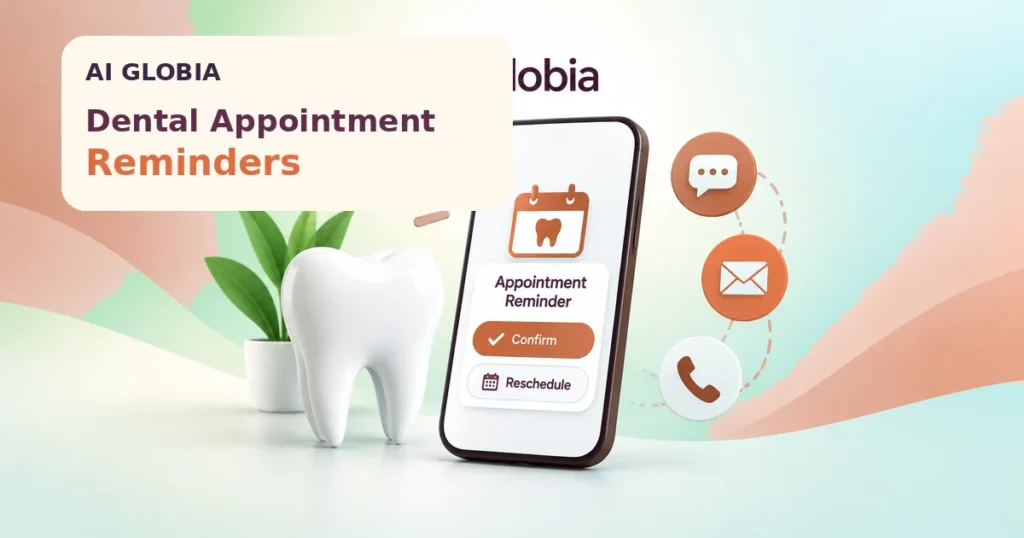 Dental appointment reminder workflow showing confirmation, rescheduling, and automated patient communication
