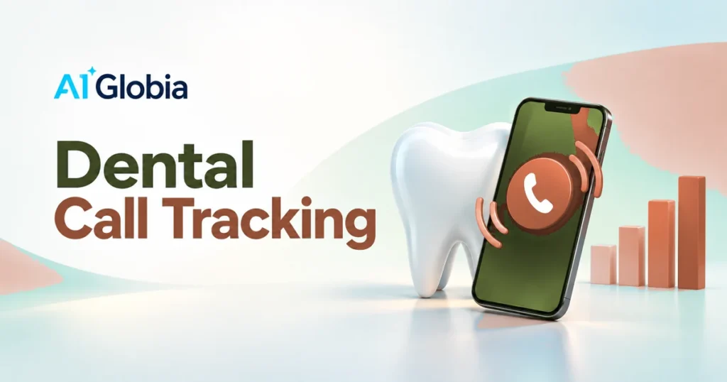 Dental call tracking concept showing marketing source attribution and patient phone inquiries
